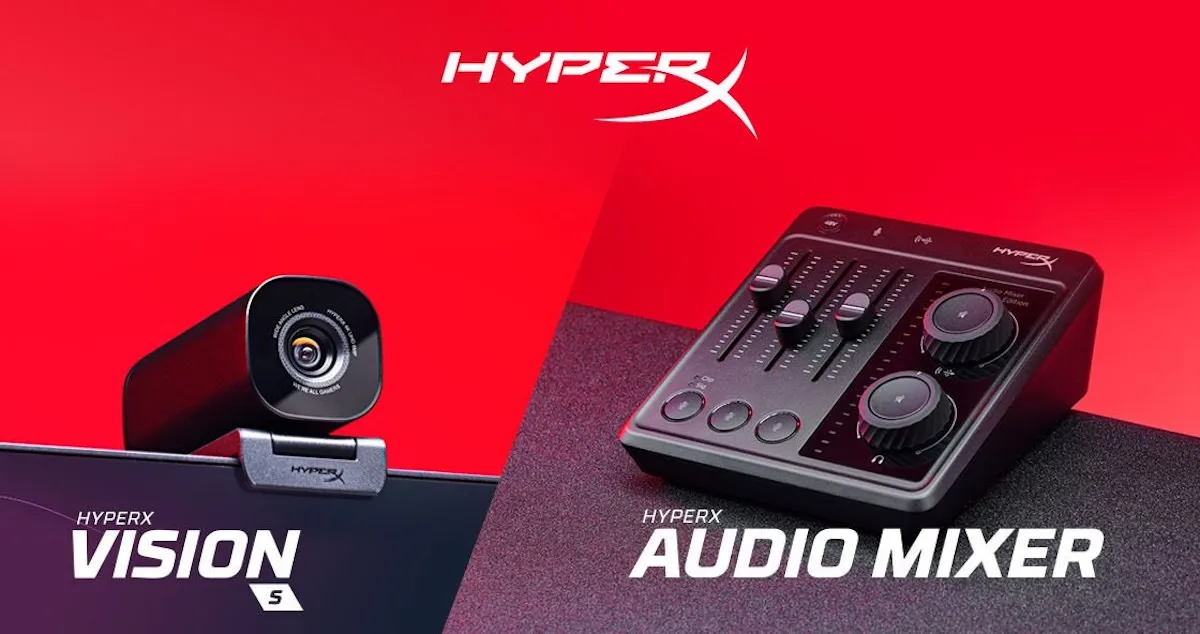 HyperX推出了其第一个网络摄像头，视觉S和音频混音器。从10月26日开始依次发布