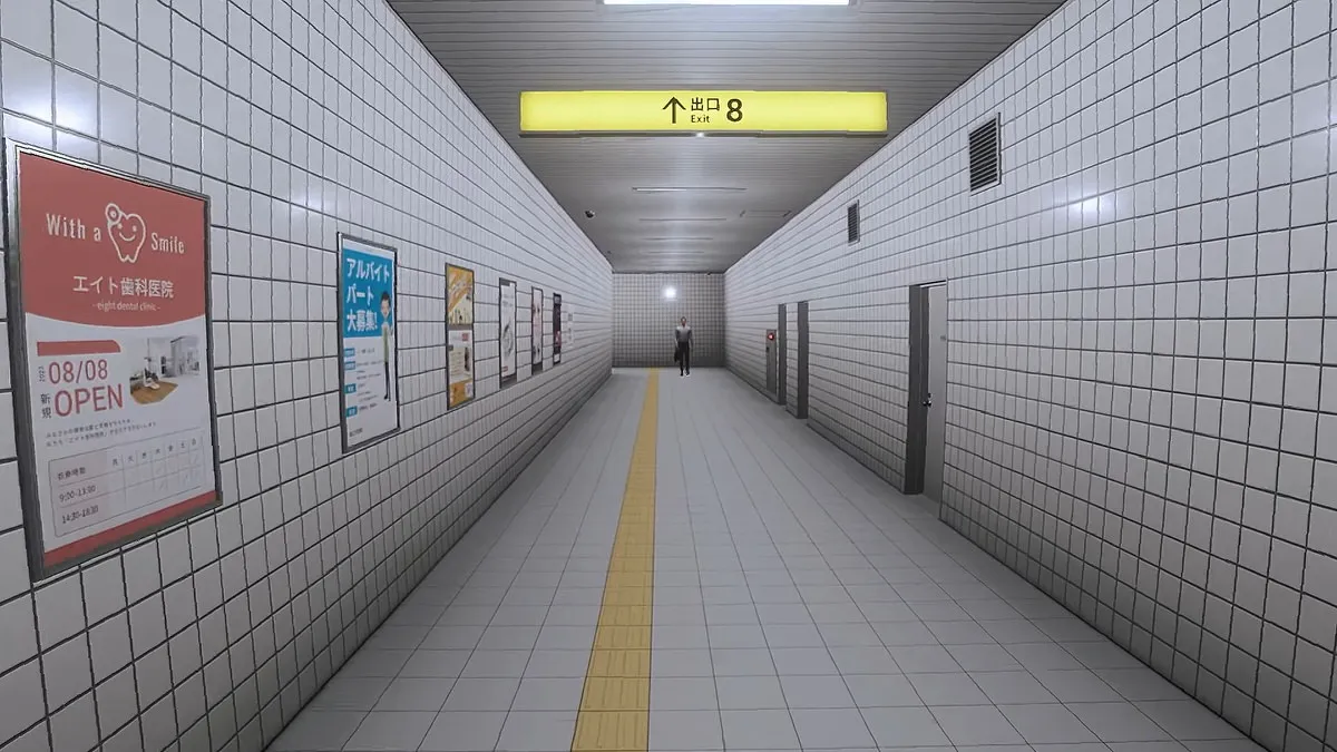 《Exit 8》现已登陆 Nintendo Switch。以日本地下通道为背景的逃脱恐怖游戏现已登陆 Switch ...