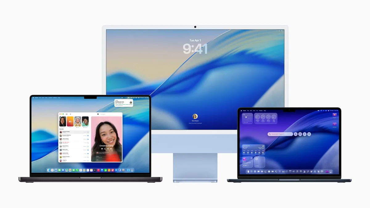 macOS Tahoe 26.2 现已推出。新增“边缘光”，可在暗处进行视频通话时照亮您的脸部