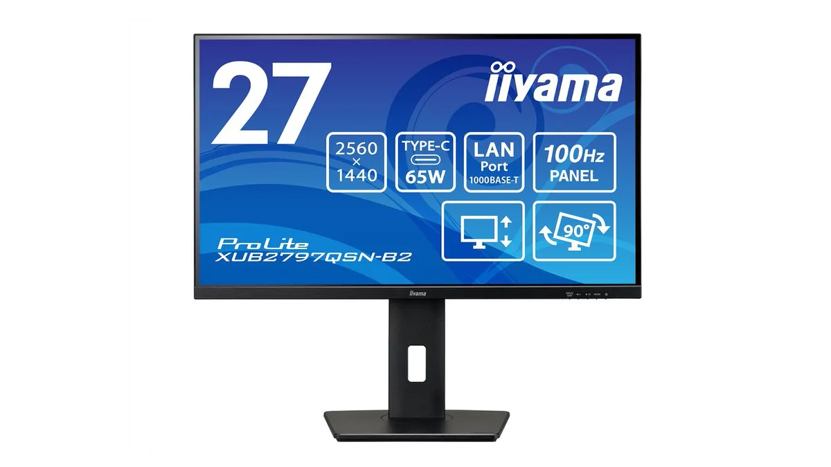 IIYAMA释放27英寸WQHD显示“ Prolite XUB2797QSN-B2”与USB-C兼容