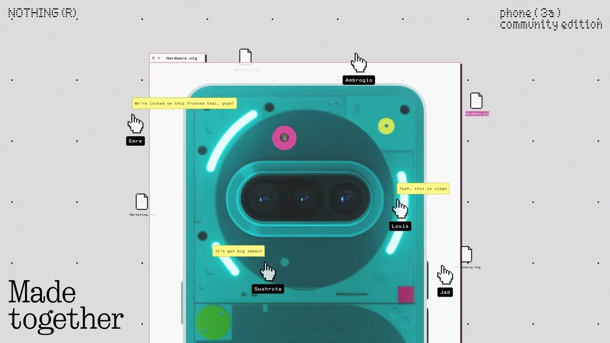 无物发布社区共创机型“Phone(3a)社区版”限量1000台