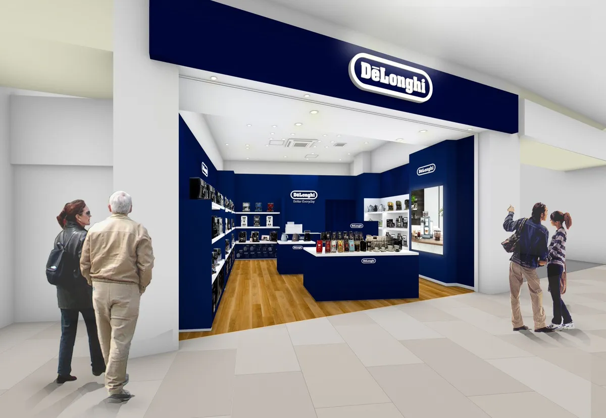 德龙将于4月3日在LaLaport Toyosu开设第二家直营店。购买满9,000日元的前200名顾客将获赠马克杯。