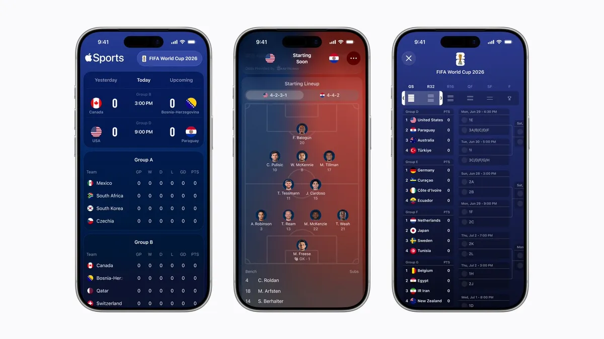 苹果在日本推出体育信息应用程序“Apple Sports”。您可以在 iPhone 锁屏上实时观看比赛进度。